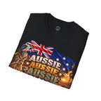 Aussie Aussie Aussie Oi Oi Oi Australian Flag T-Shirt | FRONT PRINT