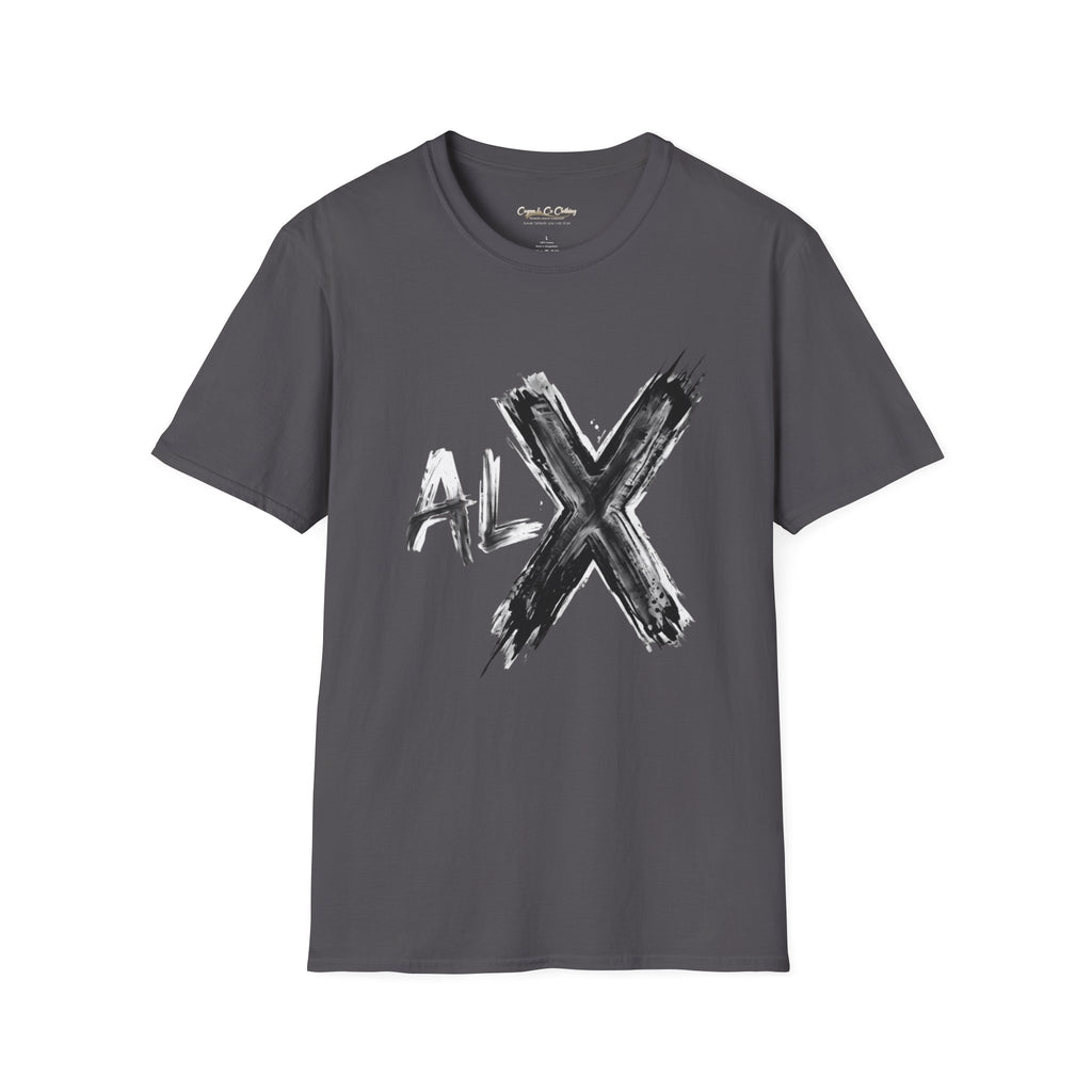 Paint Brush X T‑Shirt — Name "Alex" Graphic Tee