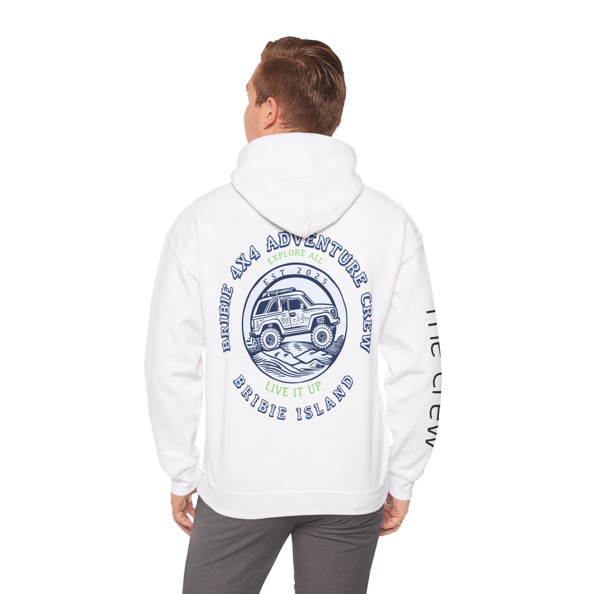 4x4 Adventure Crew Hoodie — Bribie Island Off-Road Jeep Sweatshirt