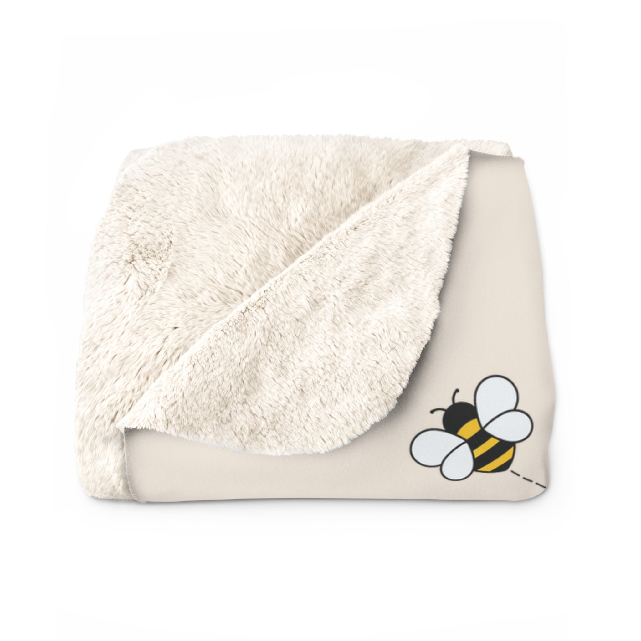 Sherpa Fleece Blanket — Winnie-the-Pooh Floral & Bee Cozy Throw (“Sometimes the smallest things…”)