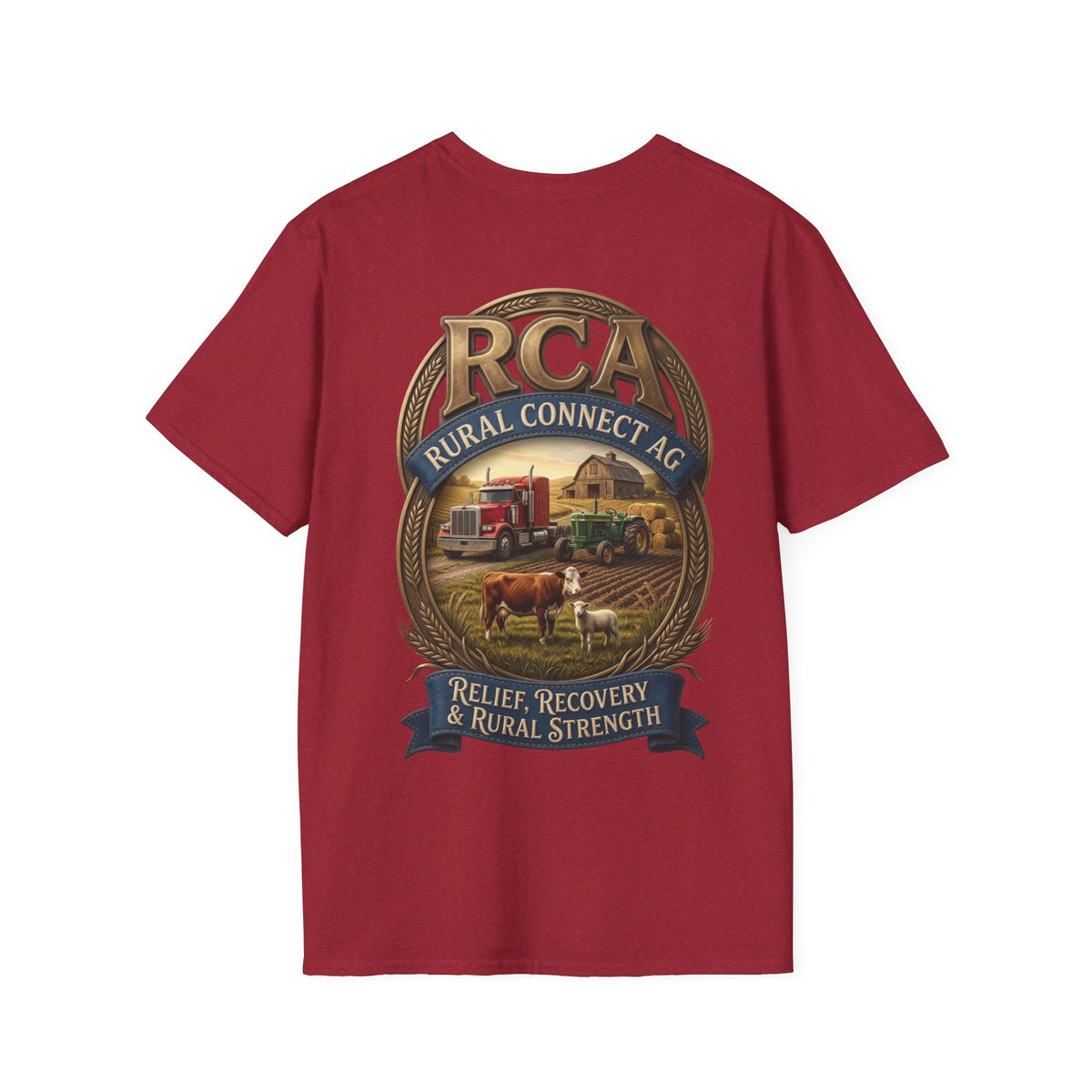 RCA Rural Connect Farm Strength T-Shirt — Relief, Recovery & Rural Community Tee