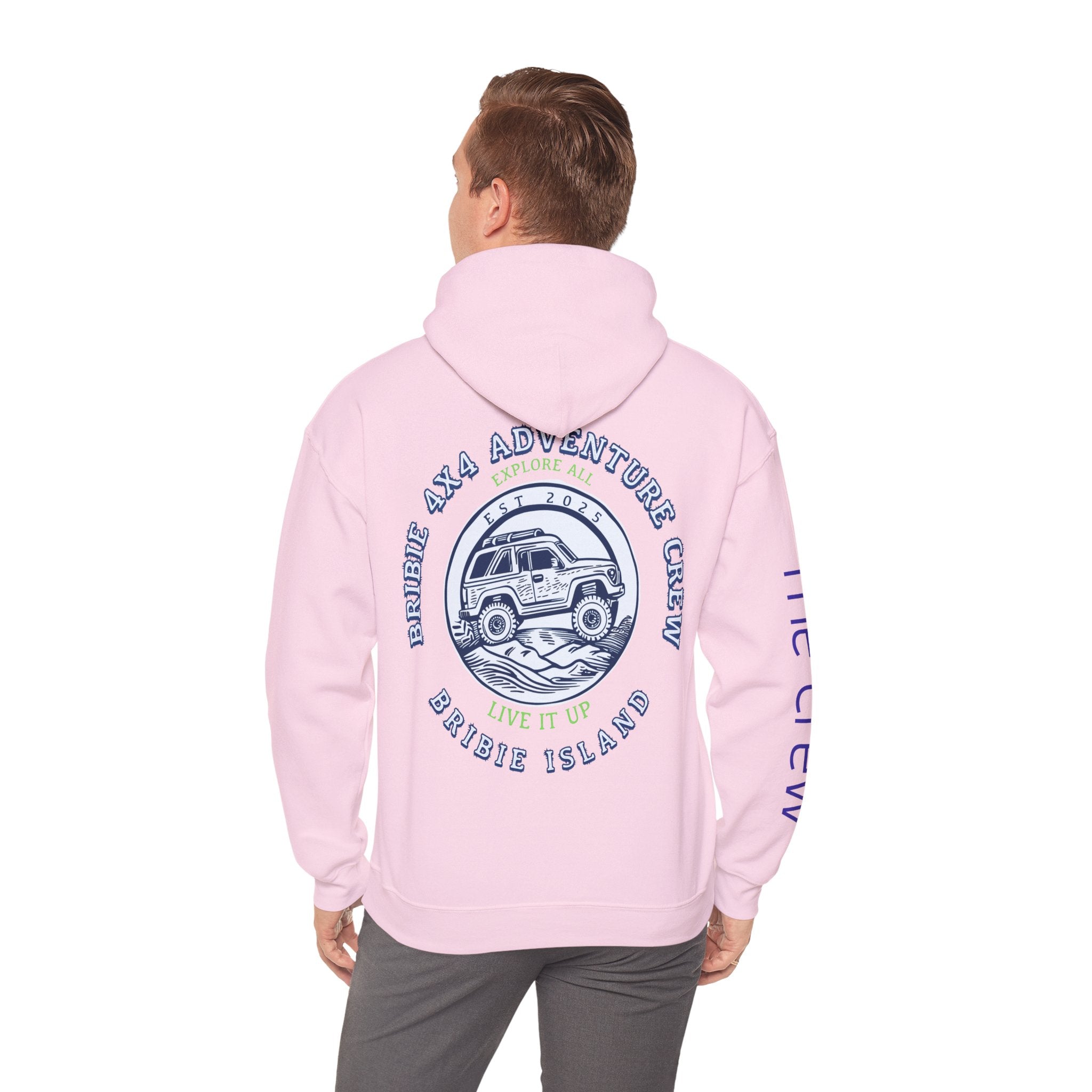 4x4 Adventure Crew Hoodie — Bribie Island Off-Road Jeep Sweatshirt