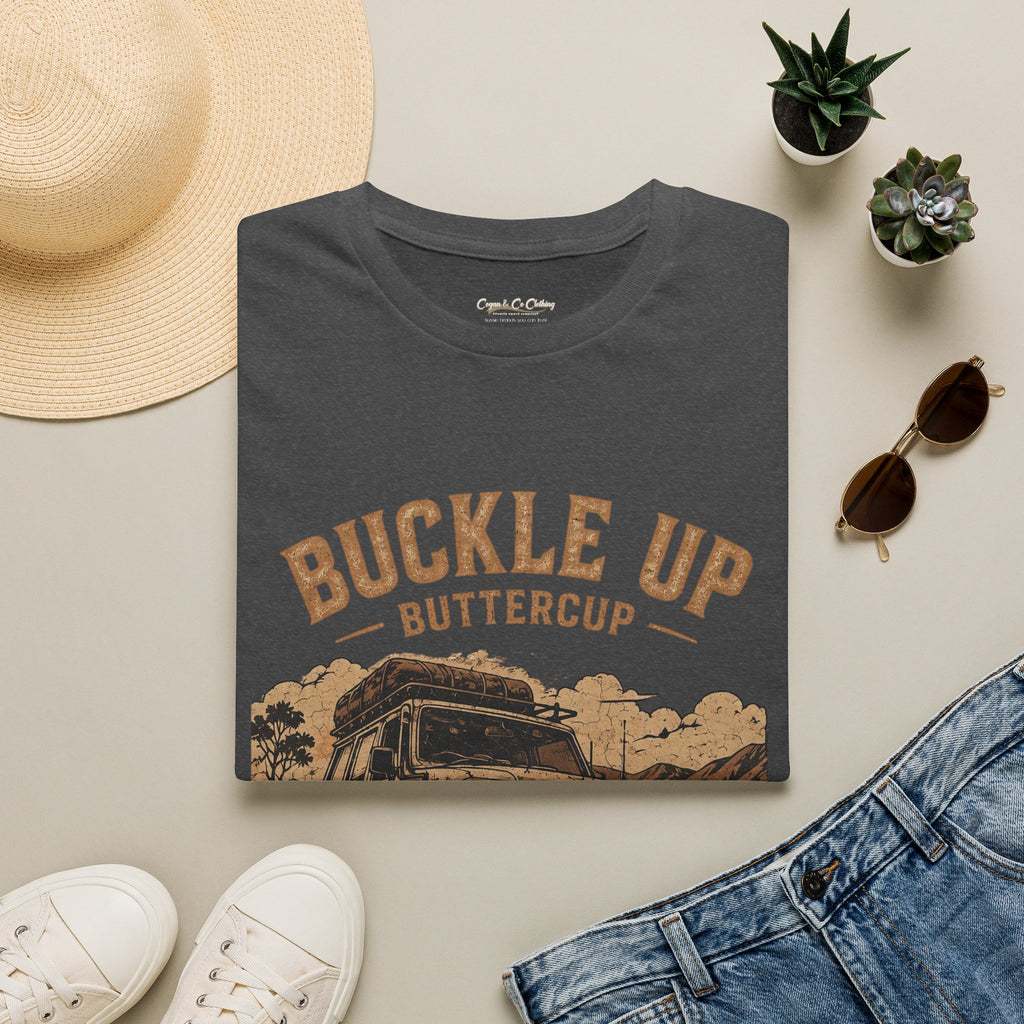 Buckle Up Buttercup Off-Road Truck T-Shirt — Vintage Adventure Tee Cogan & Co Clothing