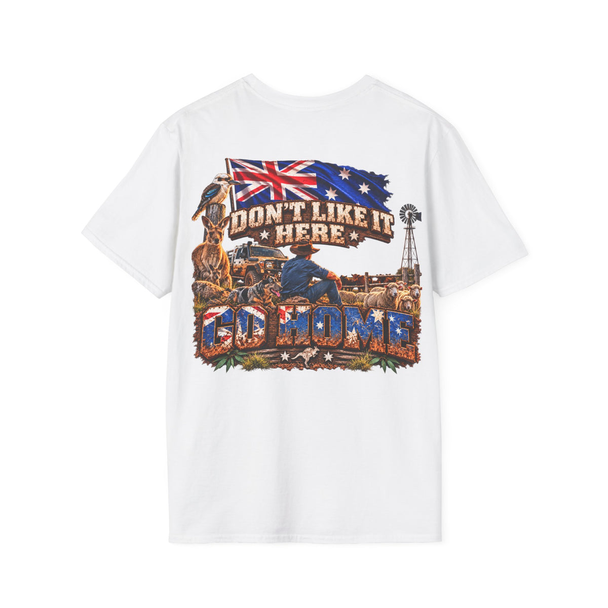 Don’t Like It Here Australia Patriotic T-Shirt | BACK PRINT