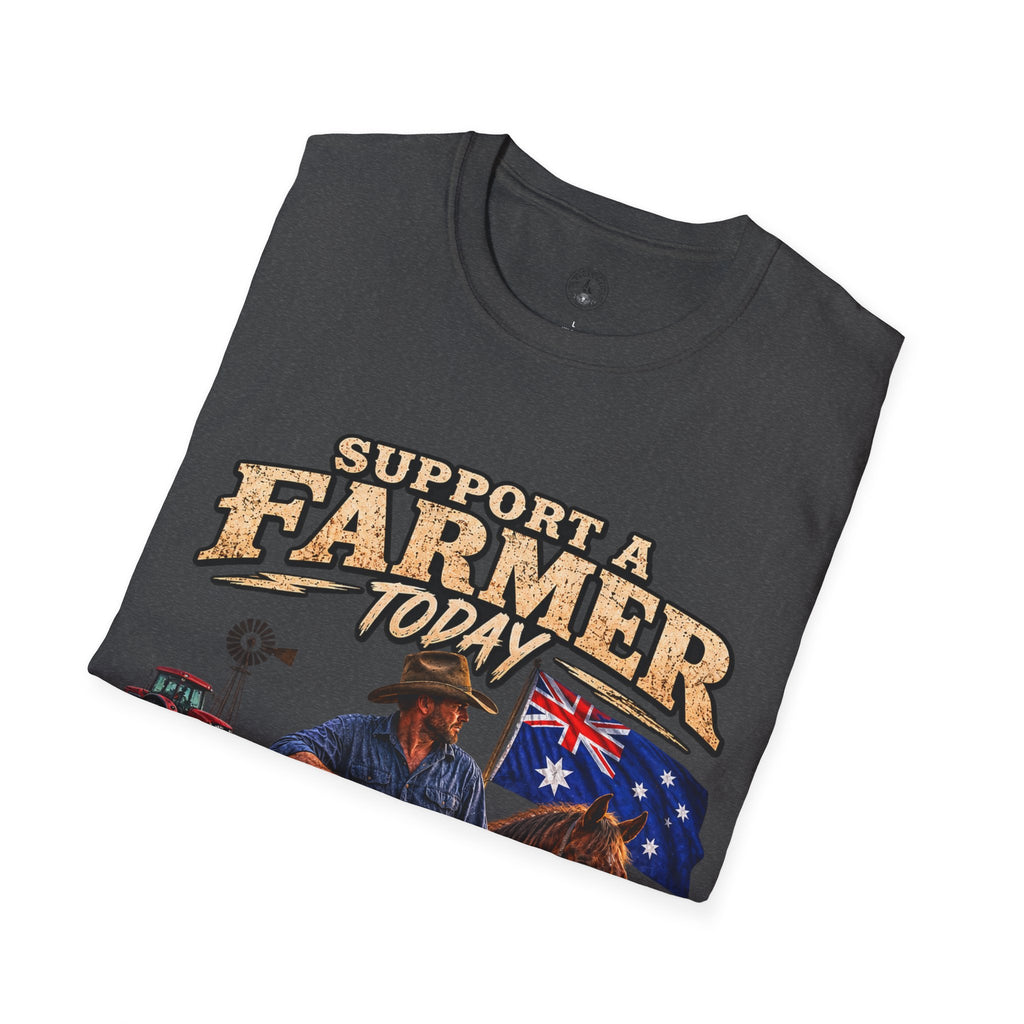 Support a Farmer Today T-Shirt – Australian Farmers Support Shirt