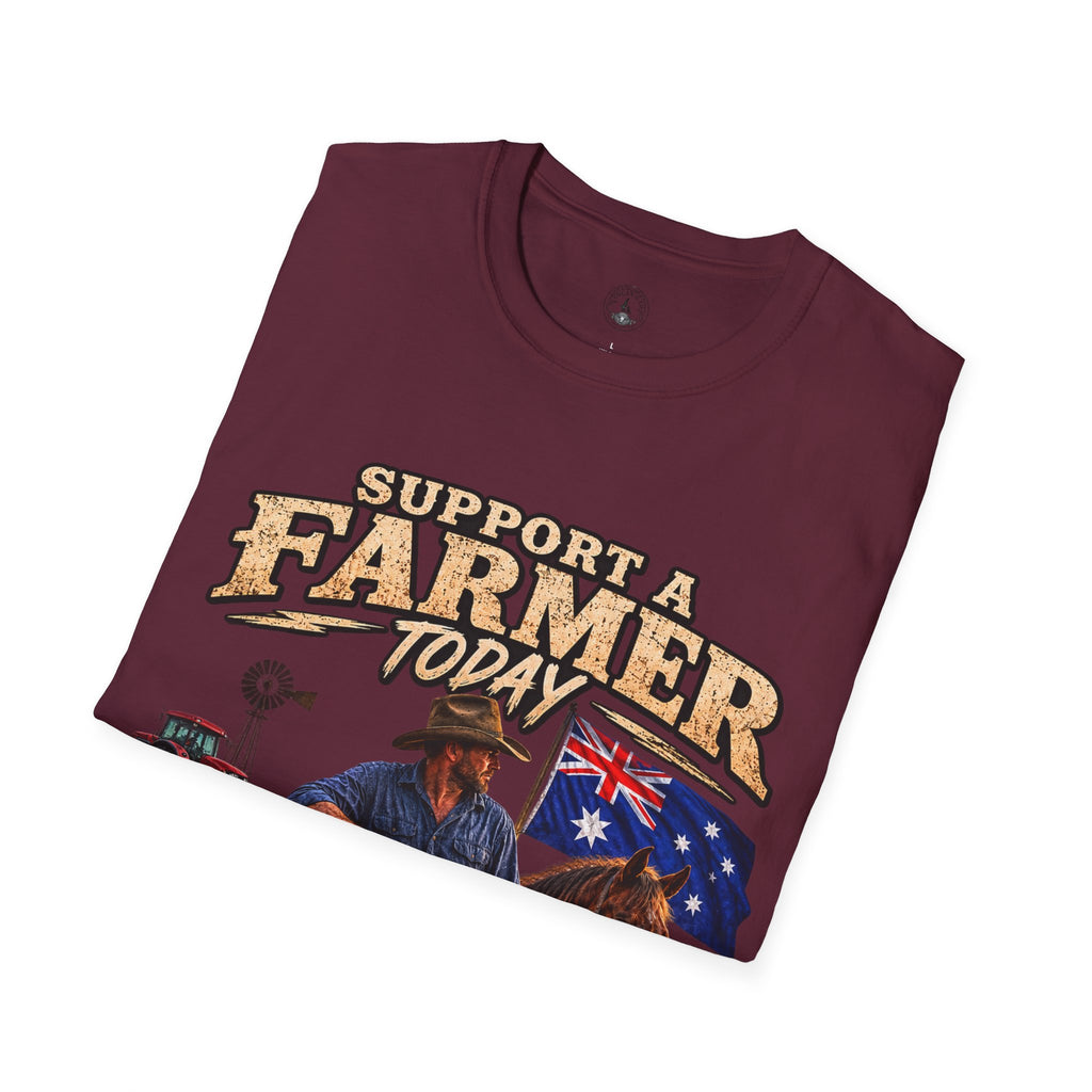 Support a Farmer Today T-Shirt – Australian Farmers Support Shirt