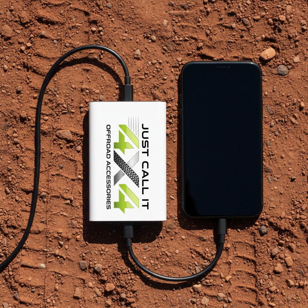 Powerbank Flat Lay